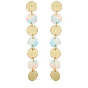 Panacea RESIN and metal drop earrings NWT